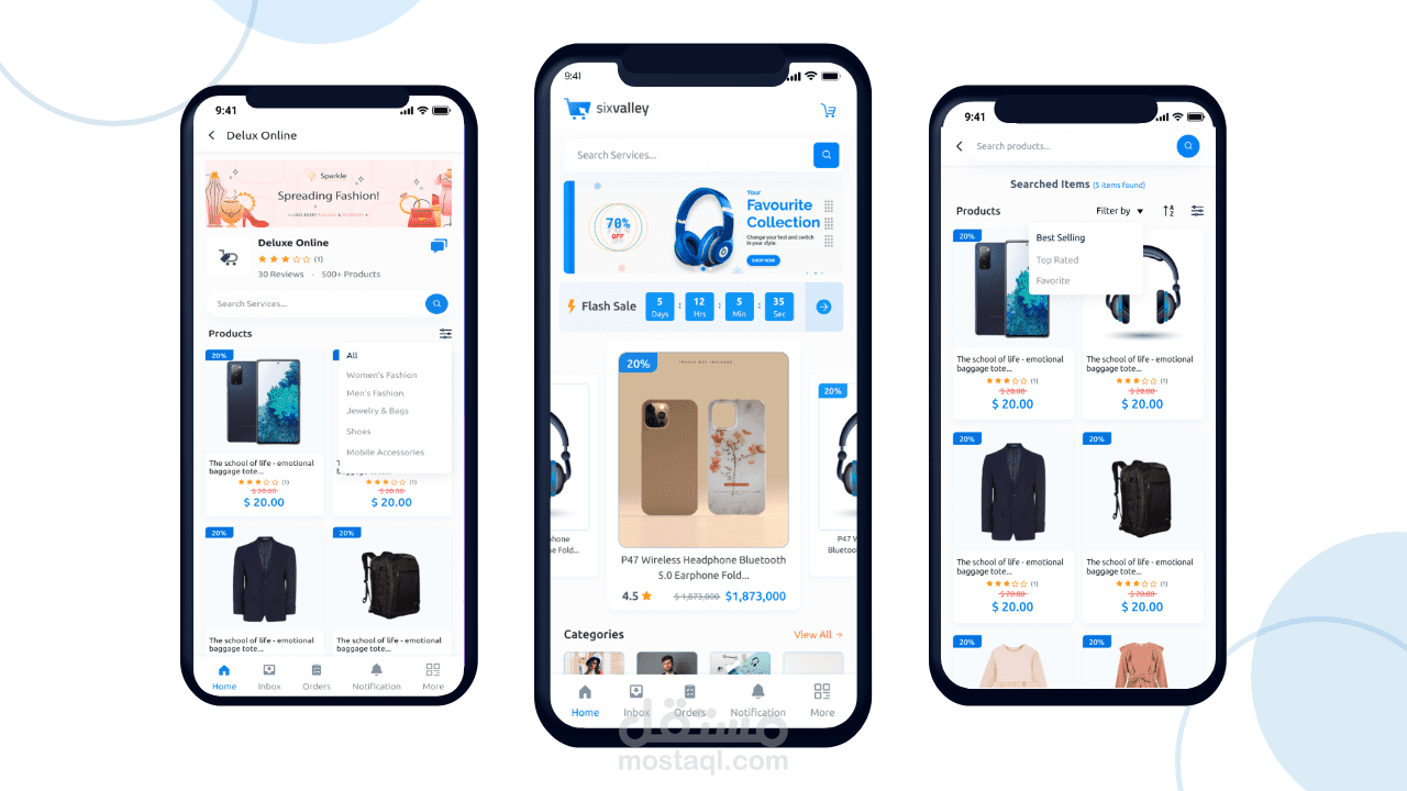 تطبيق تجارة الكترونية يمكن ان يعمل single vendor or multi vendor - صورة 2